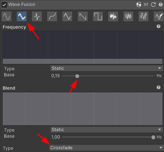 Wave Fusion settings
